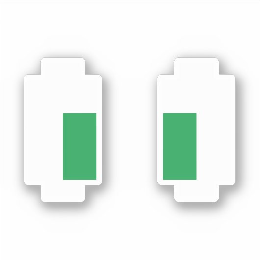 8 Bit Pixel Manga Green Eyes Aufkleber (Vorderseite)