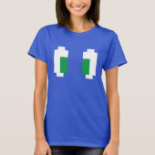 8 Bit Pixel Manga Green Eyes T-Shirt (Vorderseite)