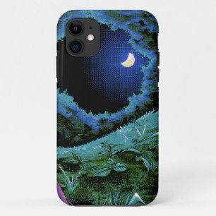 8 Bit-Pixel-Mondschein iPhone 11 Hülle