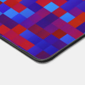 8-Bit Pixel Muster Abstrakt Cool Geeky Blue Red Schreibtischunterlage (Ecke)