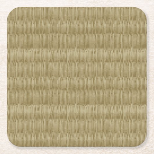 8 Bit Pixel Tatami Mat 畳 Rechteckiger Pappuntersetzer (Vorderseite)