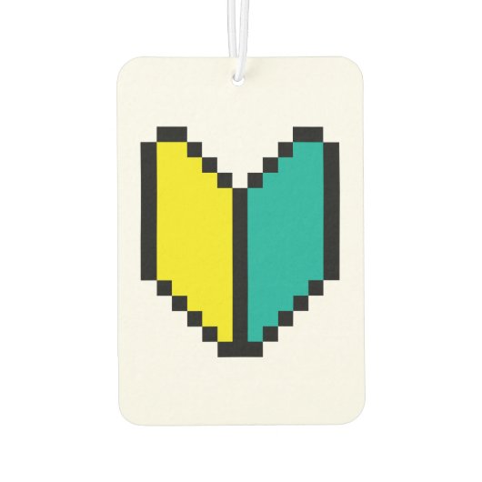 8 Bit Pixel Wakaba / Shoshinsha Mark Autolufterfrischer (Rückseite)