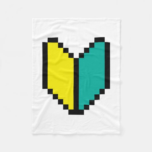 8 Bit Pixel Wakaba / Shoshinsha Mark Fleecedecke (Vorderseite)