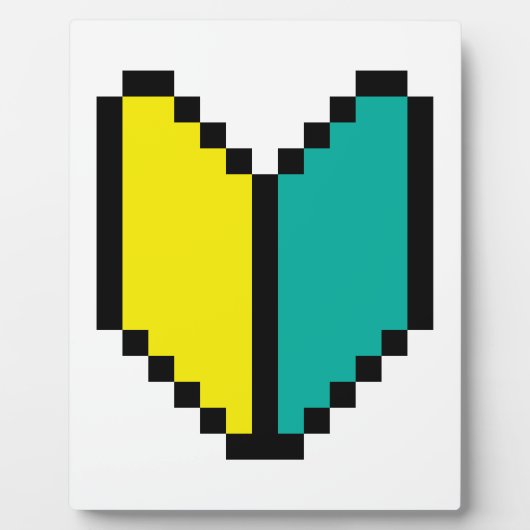 8 Bit Pixel Wakaba / Shoshinsha Mark Fotoplatte (Vorderseite)