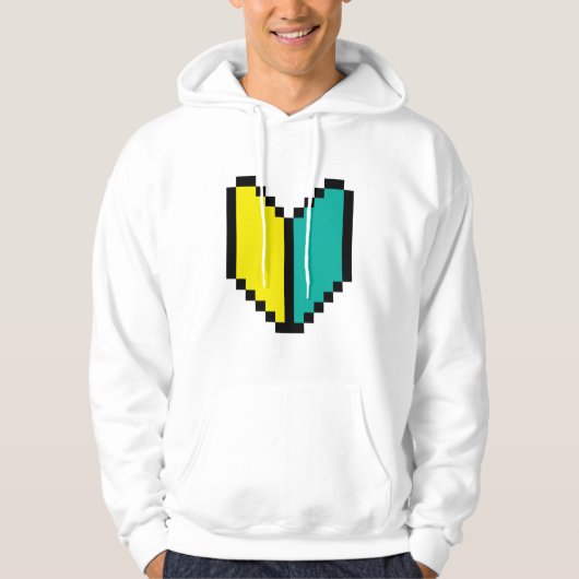 8 Bit Pixel Wakaba / Shoshinsha Mark Hoodie (Vorderseite)