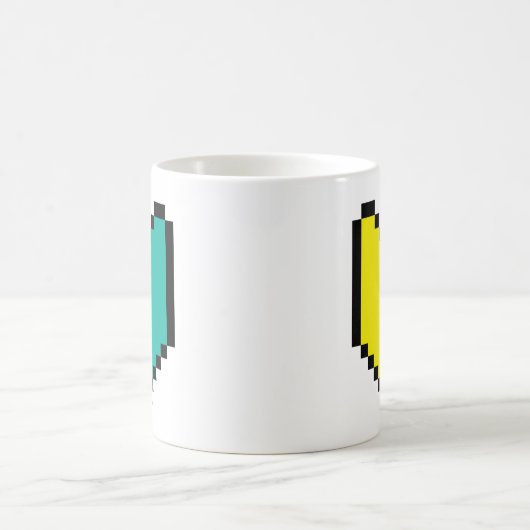 8 Bit Pixel Wakaba / Shoshinsha Mark Kaffeetasse (Mittel)