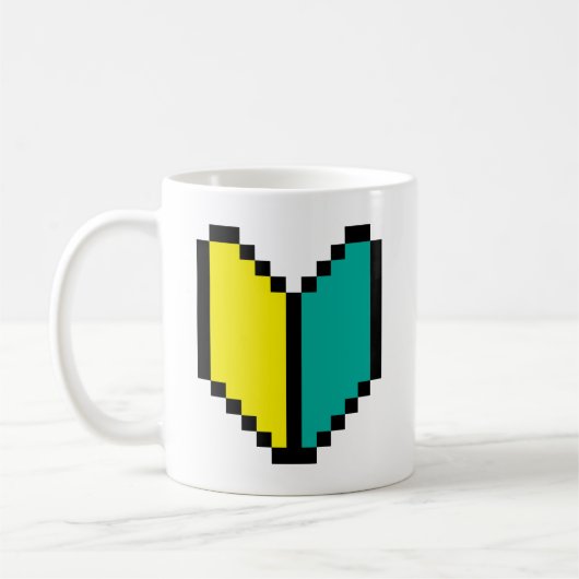 8 Bit Pixel Wakaba / Shoshinsha Mark Kaffeetasse (Links)