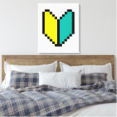 8 Bit Pixel Wakaba / Shoshinsha Mark Leinwanddruck (Insitu (Schlafzimmer))