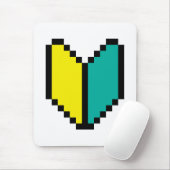 8 Bit Pixel Wakaba / Shoshinsha Mark Mousepad (Mit Mouse)