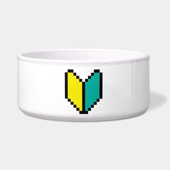 8 Bit Pixel Wakaba / Shoshinsha Mark Napf (Vorderseite)