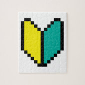 8 Bit Pixel Wakaba / Shoshinsha Mark Puzzle (Vertikal)