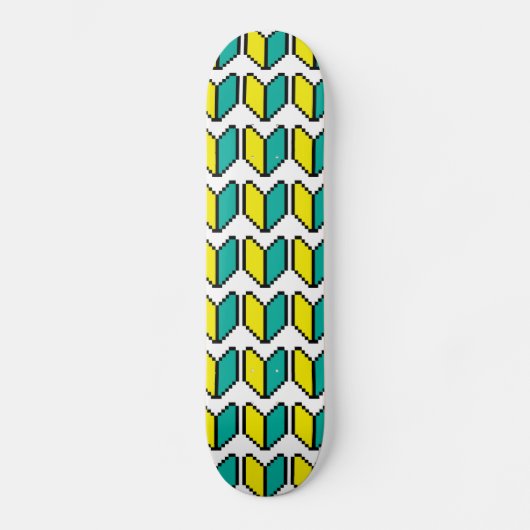 8 Bit Pixel Wakaba / Shoshinsha Mark Skateboard (Vorderseite)