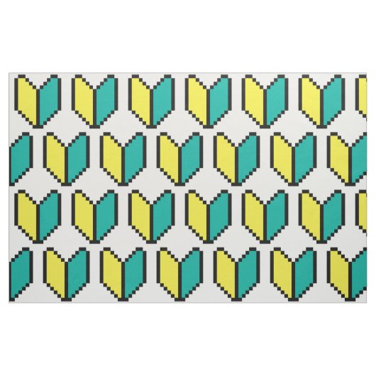 8 Bit Pixel Wakaba / Shoshinsha Mark Stoff (Fat Quarter (45,7 x 55,9 cm))