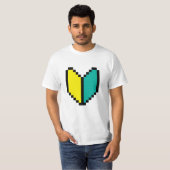 8 Bit Pixel Wakaba / Shoshinsha Mark T-Shirt (Vorne ganz)