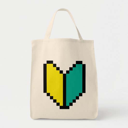 8 Bit Pixel Wakaba / Shoshinsha Mark Tragetasche (Vorne)