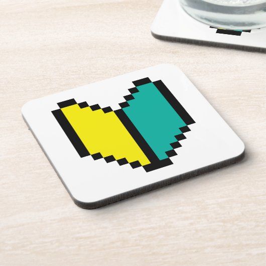 8 Bit Pixel Wakaba / Shoshinsha Mark Untersetzer (Linke Seite)