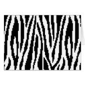 8 Bit Pixel Zebra Print Design Muster (Vorderseite (Horizontal))