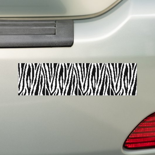8 Bit Pixel Zebra Print Design Muster Autoaufkleber (Auf Auto)