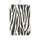 8 Bit Pixel Zebra Print Design Muster Autolufterfrischer (Rückseite)