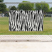 8 Bit Pixel Zebra Print Design Muster Banner (Insitu)