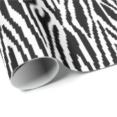 8 Bit Pixel Zebra Print Design Muster Geschenkpapier (Rolleneckpunkt)