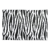 8 Bit Pixel Zebra Print Design Muster Kissenbezug (Rückseite)