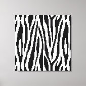 8 Bit Pixel Zebra Print Design Muster Leinwanddruck (Vorderseite)