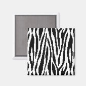 8 Bit Pixel Zebra Print Design Muster Magnet (Vorderseite/Rückseite)