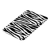8 Bit Pixel Zebra Print Design Muster Magnet (Linke Seite)
