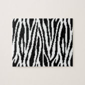 8 Bit Pixel Zebra Print Design Muster Puzzle (Horizontal)