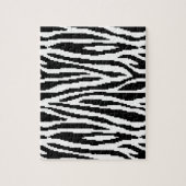 8 Bit Pixel Zebra Print Design Muster Puzzle (Vertikal)
