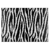 8 Bit Pixel Zebra Print Design Muster Schneidebrett (Vorderseite)