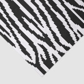 8 Bit Pixel Zebra Print Design Muster Seidenpapier (Ausschnitt)