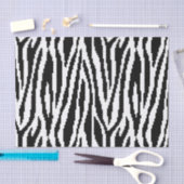 8 Bit Pixel Zebra Print Design Muster Seidenpapier (Handwerk)