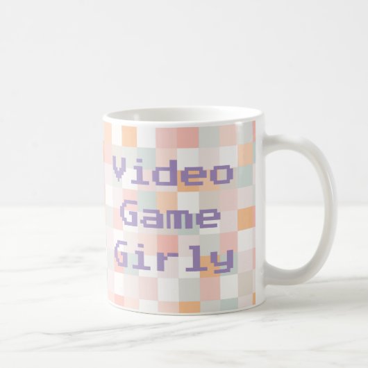 8-Bit-Regenbogen-Computermug für Videospiel-Mädche Kaffeetasse (Rechts)