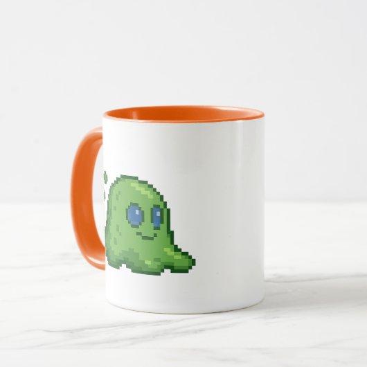 8-bit Retro Blob Tasse (Vorderseite Links)