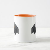 8-Bit-Retro-Fledermaus Tasse (Zentrum)