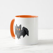 8-Bit-Retro-Fledermaus Tasse (Vorderseite Links)
