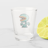 8-Bit-Retro-Fliegenfalle Schnapsglas (Rückseite)