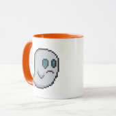 8-Bit-Retro-Geist Tasse (Vorderseite Links)