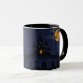8-bit Retro Haunted Castle Tasse (VorderseiteRechts)