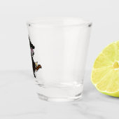 8-Bit Retro-Hexe Schnapsglas (Rechts)