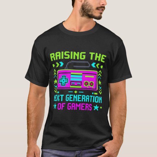 8-Bit Retro Pixel Art T-Shirt (Vorderseite)