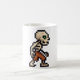 8-Bit Retro-Skelett Kaffeetasse