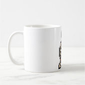 8-Bit Retro-Skelett Kaffeetasse (Links)