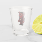 8-Bit Retro Teufel Schnapsglas (Rückseite)