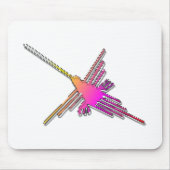 8 Bit Retro Video Game Nazca Lines Hummingbird Mousepad (Vorne)