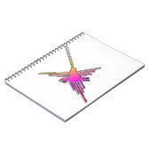 8 Bit Retro Video Game Nazca Lines Hummingbird Notizblock (Linke Seite)