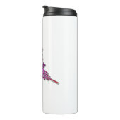 8 Bit Retro Video Game Nazca Lines Hummingbird Thermosbecher (Nach rechts gedreht)