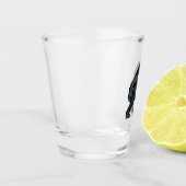 8-bit Retro Werewolf Schnapsglas (Links)